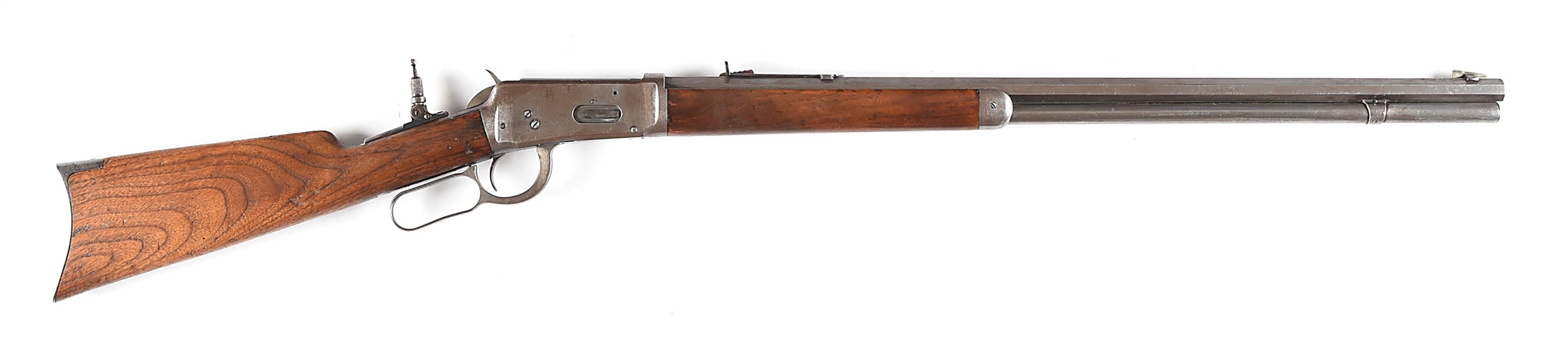 (A) EARLY ANTIQUE WINCHESTER MODEL 1894 LEVER ACTION RIFLE IN .32-40 (1895).