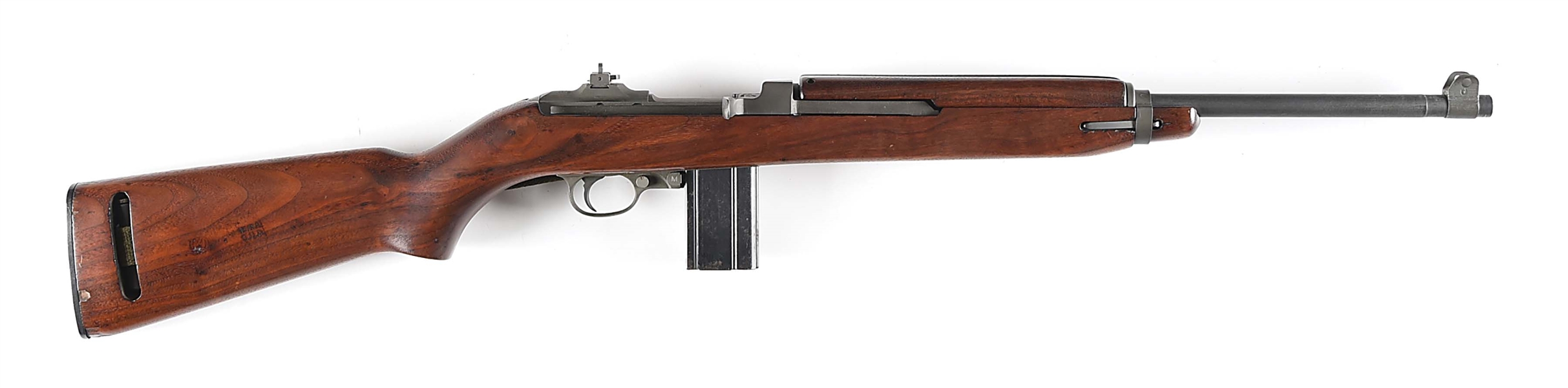 (C) RESTORED WWII CORRECT WINCHESTER M1 SEMI-AUTOMATIC CARBINE. 