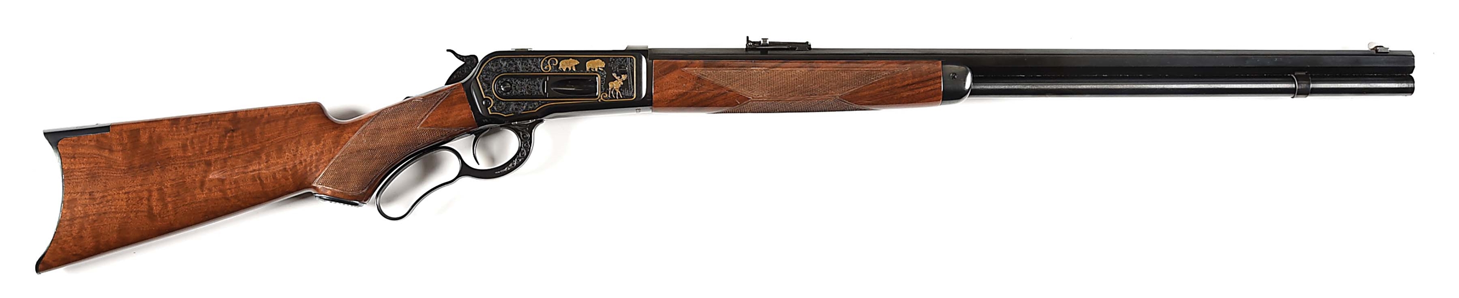 (M) HIGH GRADE WINCHESTER MODEL 1886 LEVER ACTION RIFLE IN .45-70