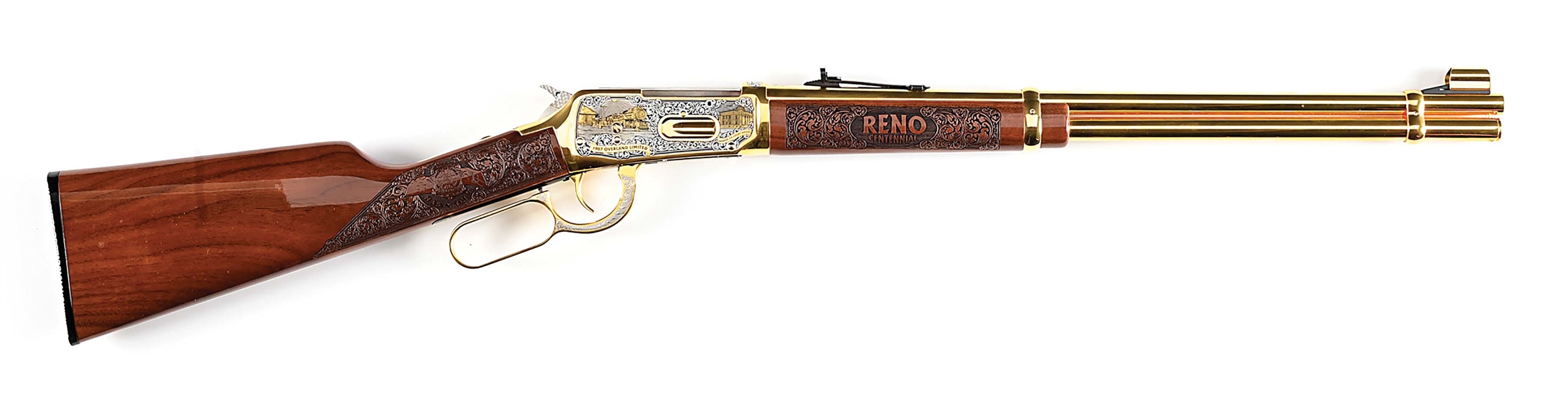 (M) RENO CENTENNIAL WINCHESTER MODEL 94AE LEVER ACTION CARBINE.