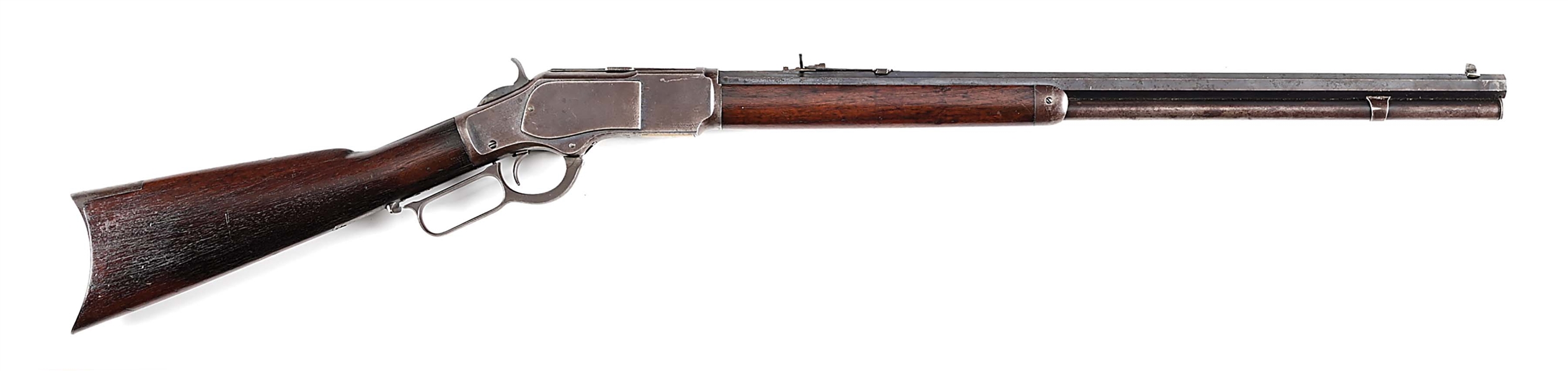 (A) WINCHESTER MODEL 1873 LEVER ACTION .22 SHORT RIMFIRE RIFLE.