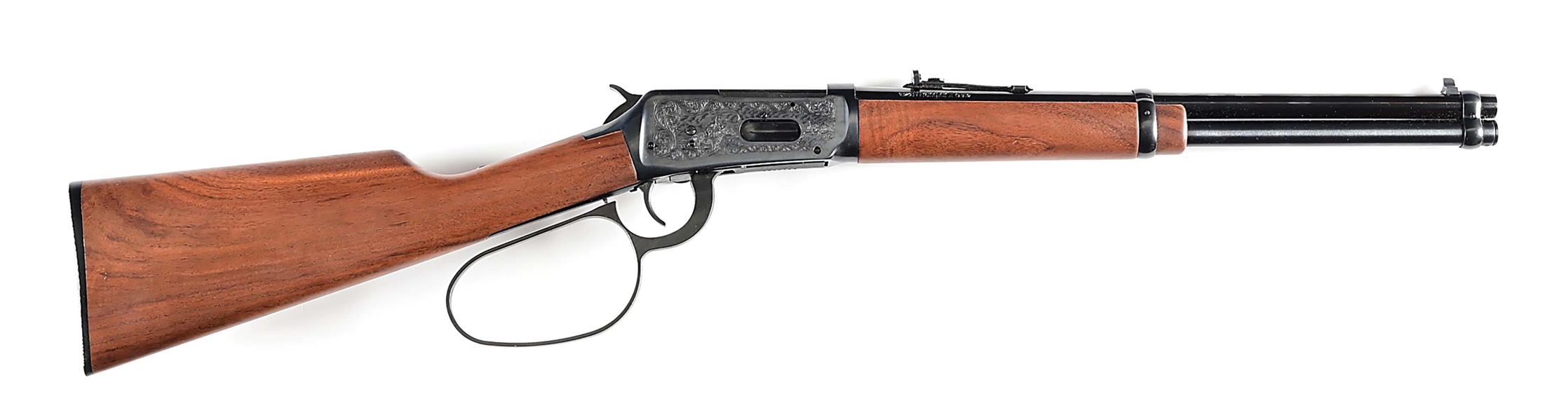 (M) ENGRAVED WINCHESTER MODEL 94AE LEVER ACTION WRANGLER 2 IN .38-55 WCF.