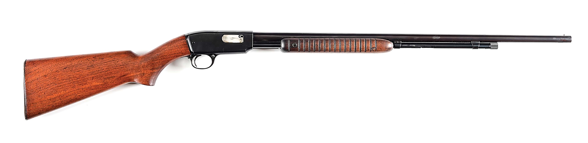 (C) COUNTERBORE WINCHESTER MODEL 61 SLIDE ACTION RIFLE.