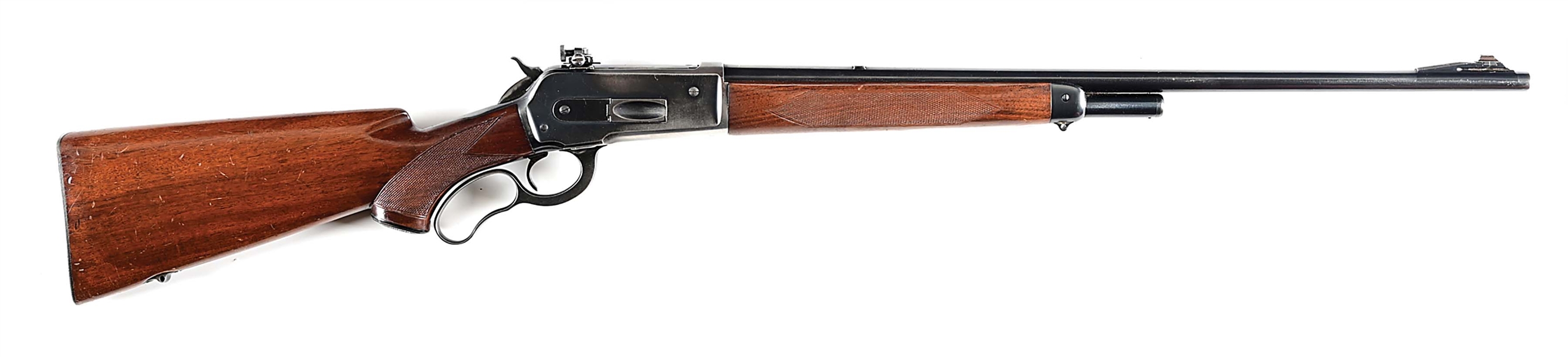 (C) DELUXE WINCHESTER MODEL 71 LEVER ACTION RIFLE.