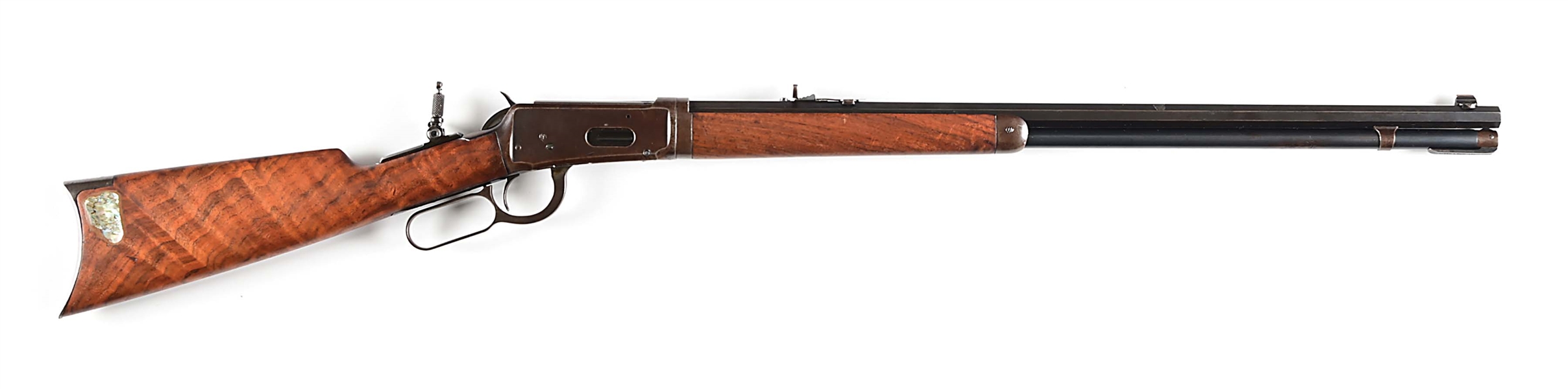 (C) TAKEDOWN WINCHESTER MODEL 1894 LEVER ACTION RIFLE IN .25-35 WCF.