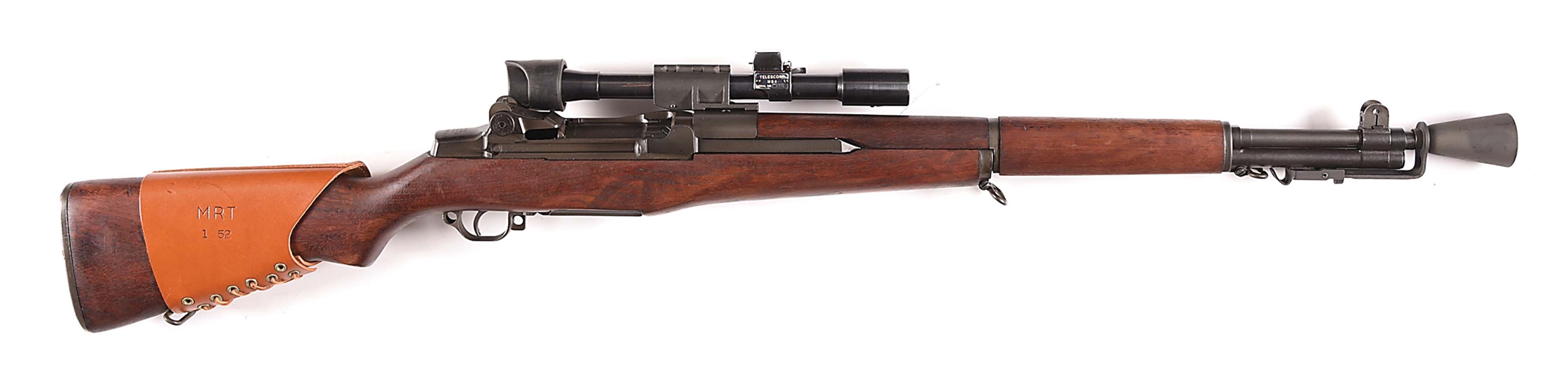 (C) DOCUMENTED SPRINGFIELD ARMORY M1D GARAND SEMI-AUTOMATIC SNIPER RIFLE.