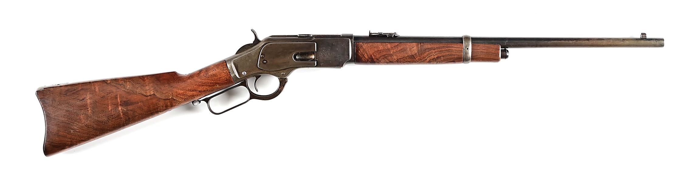 (A) SPECIAL ORDER WINCHESTER MODEL 1873 SADDLE RING CARBINE.