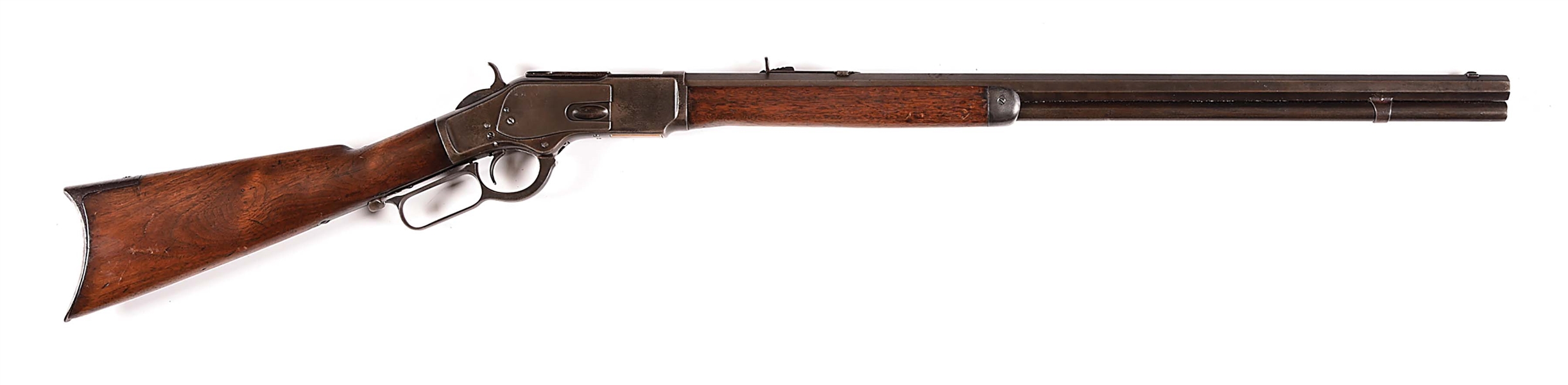 (A) SPECIAL ORDER 2ND MODEL WINCHESTER MODEL 1873 LEVER ACTION RIFLE.