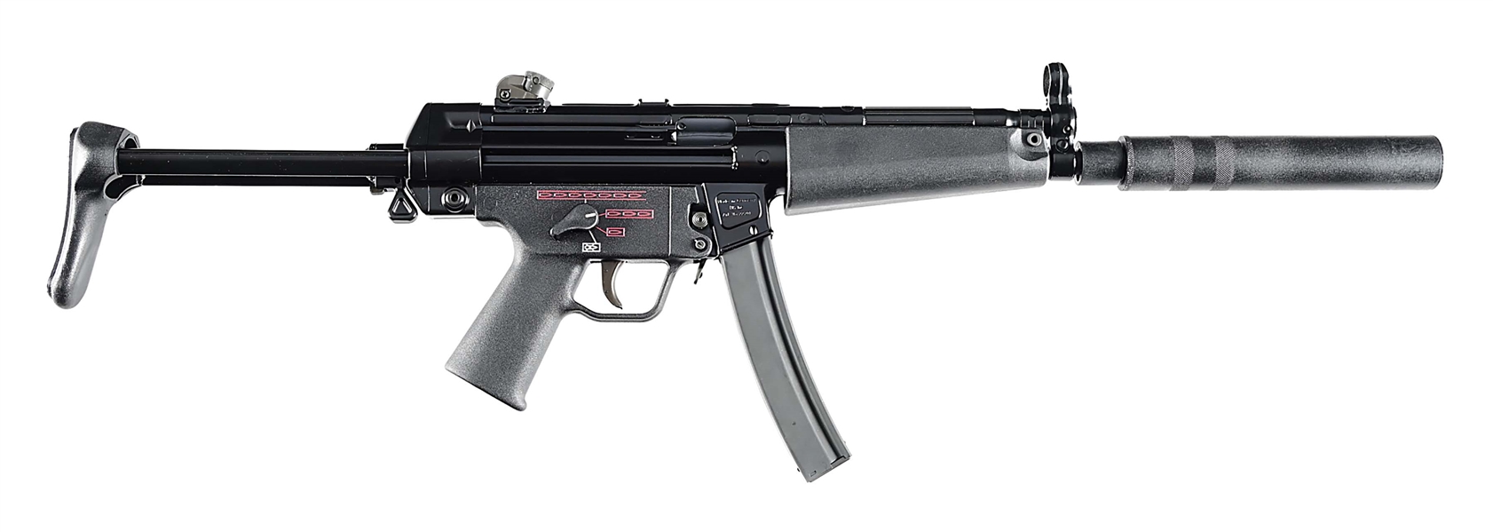 (N) HECKLER & KOCH MP5A3 MACHINE GUN WITH WAGENKNECHT SILENCER (PRE-86 DEALER SAMPLE).