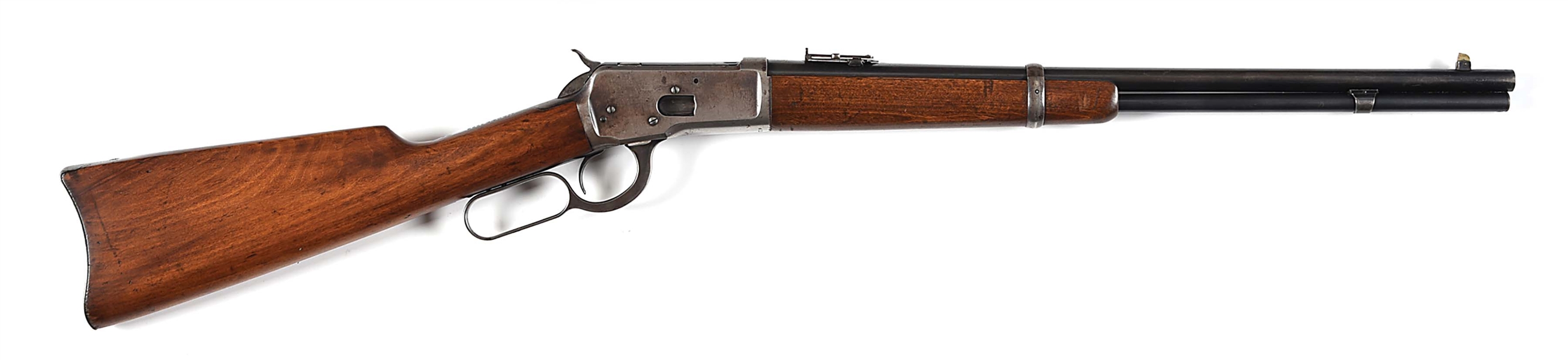 (C) WINCHESTER MODEL 1892 SADDLE RING CARBINE (1907).