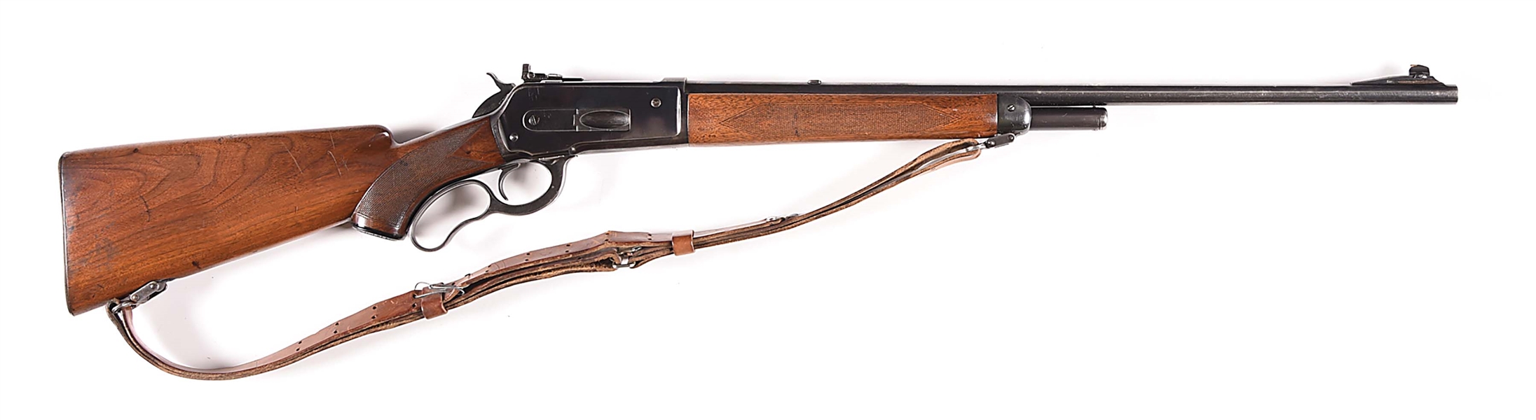 (C) DELUXE WINCHESTER MODEL 71 LEVER ACTION RIFLE.