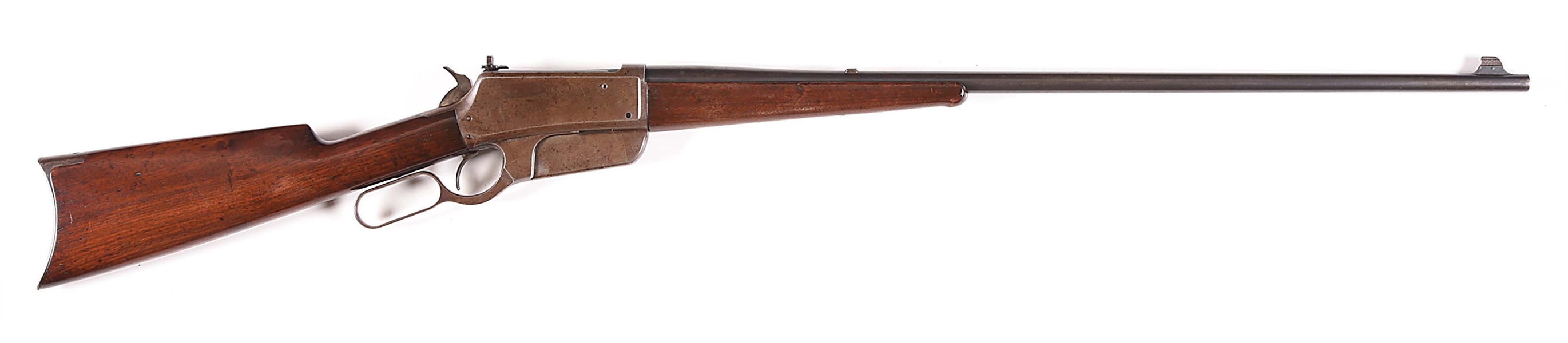 (A) FLAT SIDE WINCHESTER MODEL 1895 LEVER ACTION RIFLE.