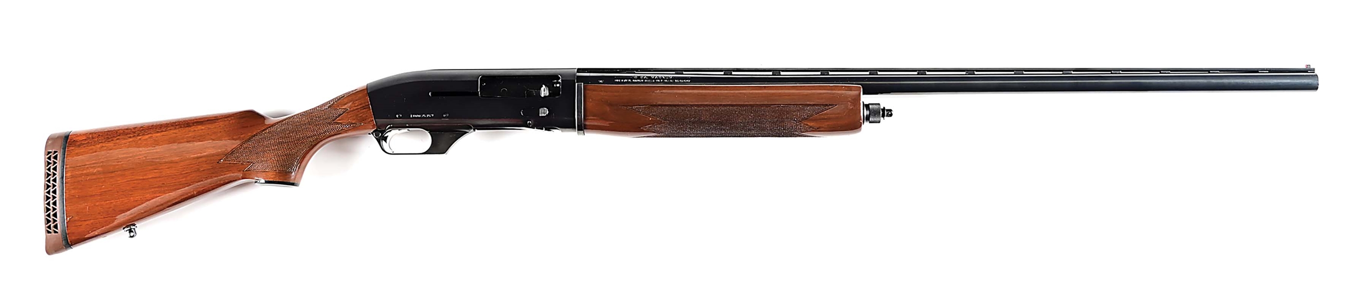 (C) ITHACA MAG-10 10 GAUGE SEMI-AUTOMATIC SHOTGUN.