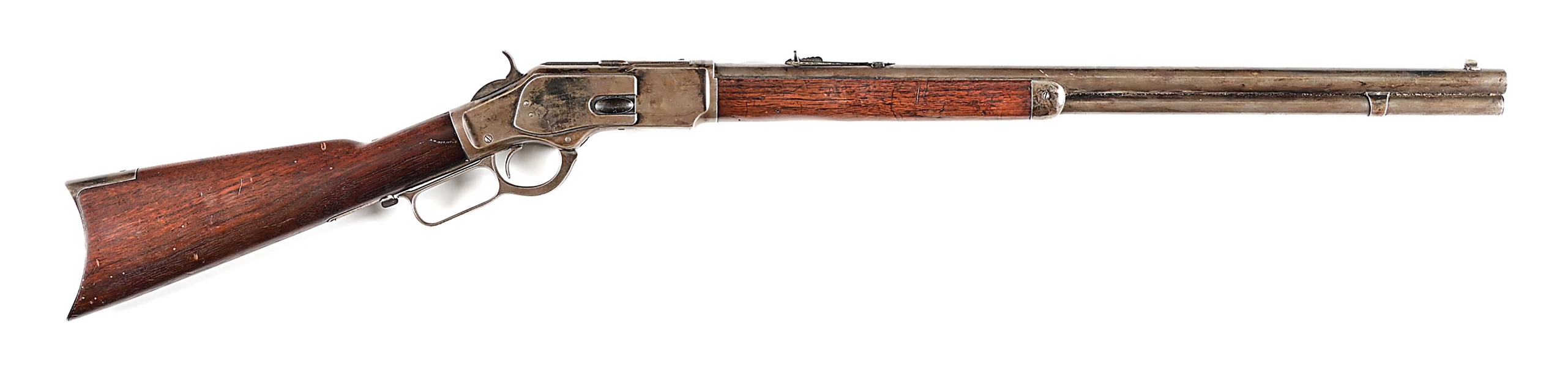 (C) WINCHESTER MODEL 1873 LEVER ACTION RIFLE IN .44-40 WCF.