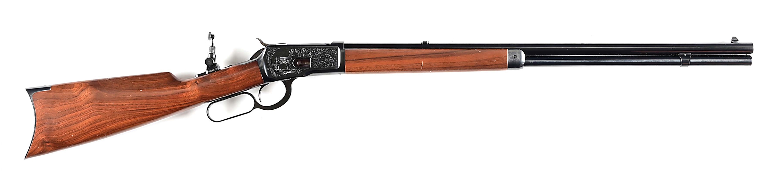 (M) HIGH GRADE WINCHESTER MODEL 1892 LEVER ACTION RIFLE IN .45 COLT.