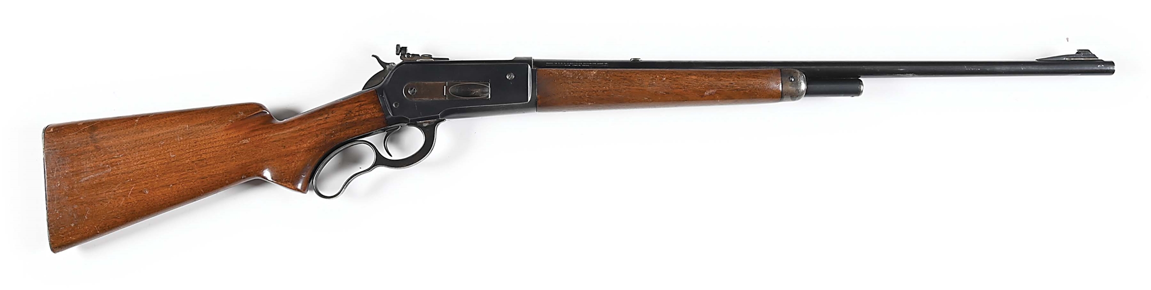 (C) PRE WAR WINCHESTER MODEL 71 LEVER ACTION RIFLE.