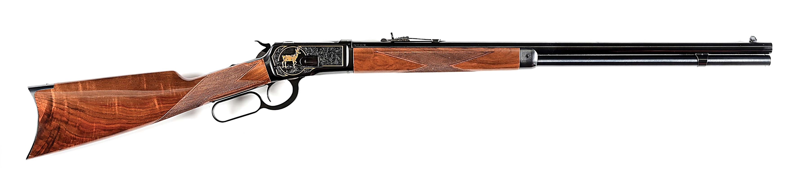 (M) HIGH GRADE DELUXE WINCHESTER MODEL 1892 LEVER ACTION RIFLE.