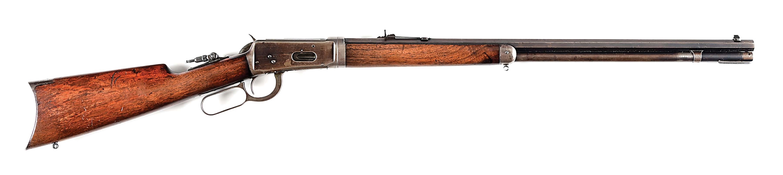 (A) TAKEDOWN WINCHESTER MODEL 1894 LEVER ACTION RIFLE IN .32-40 WCF.