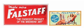 PAIR OF FALSTAFF BEER SIGNS