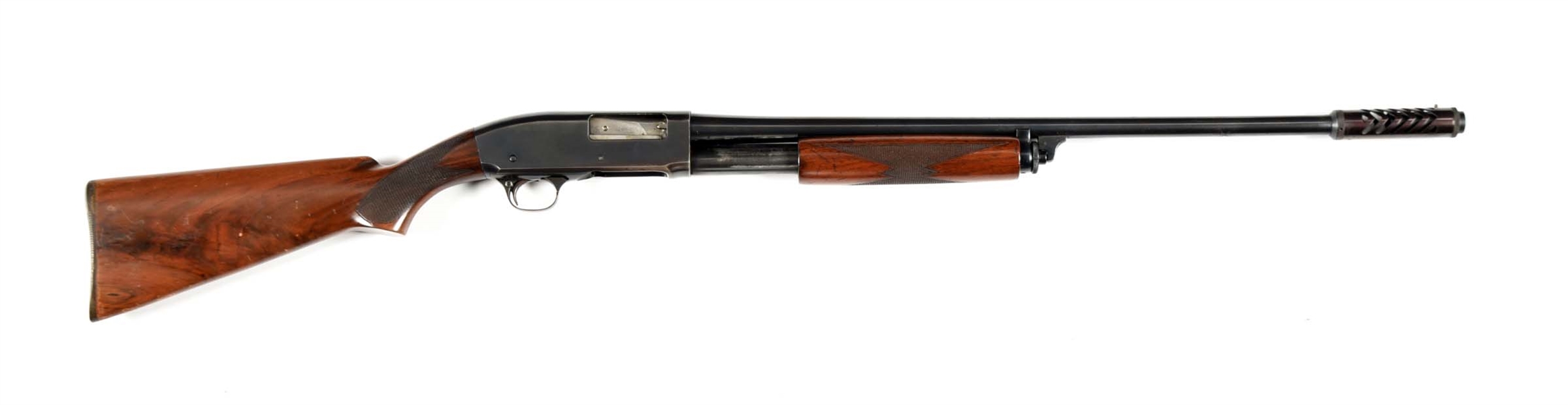 (C) REMINGTON MODEL 31 SLIDE ACTION SHOTGUN.