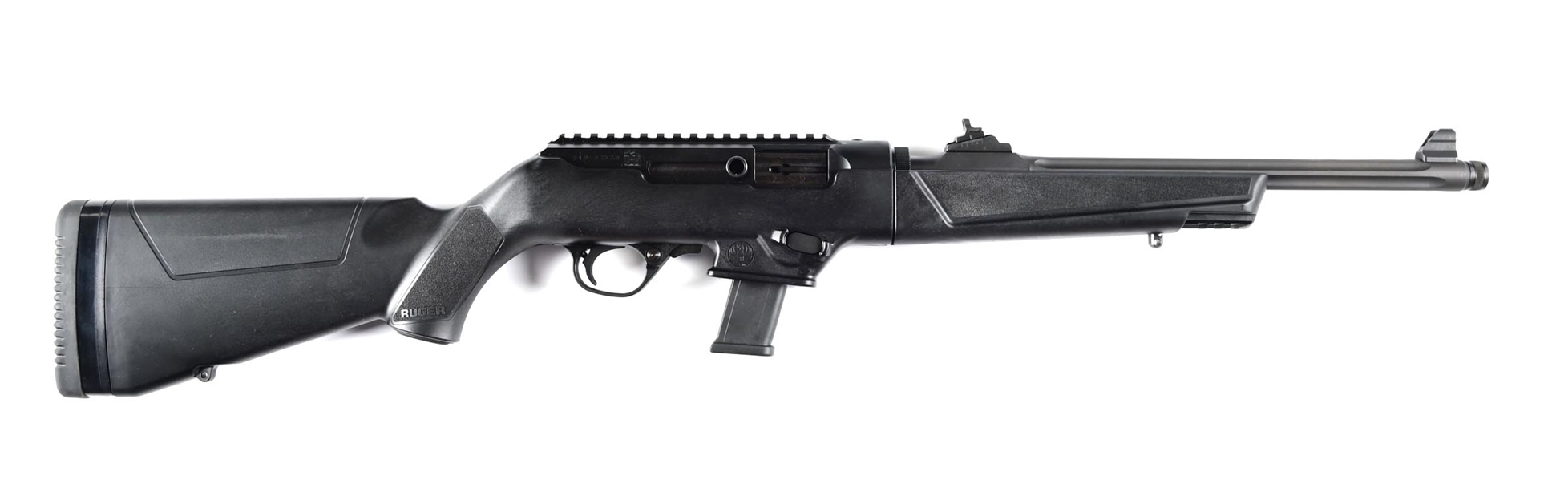 (M) TAKEDOWN RUGER PC CARBINE SEMI AUTOMATIC RIFLE IN 9MM.