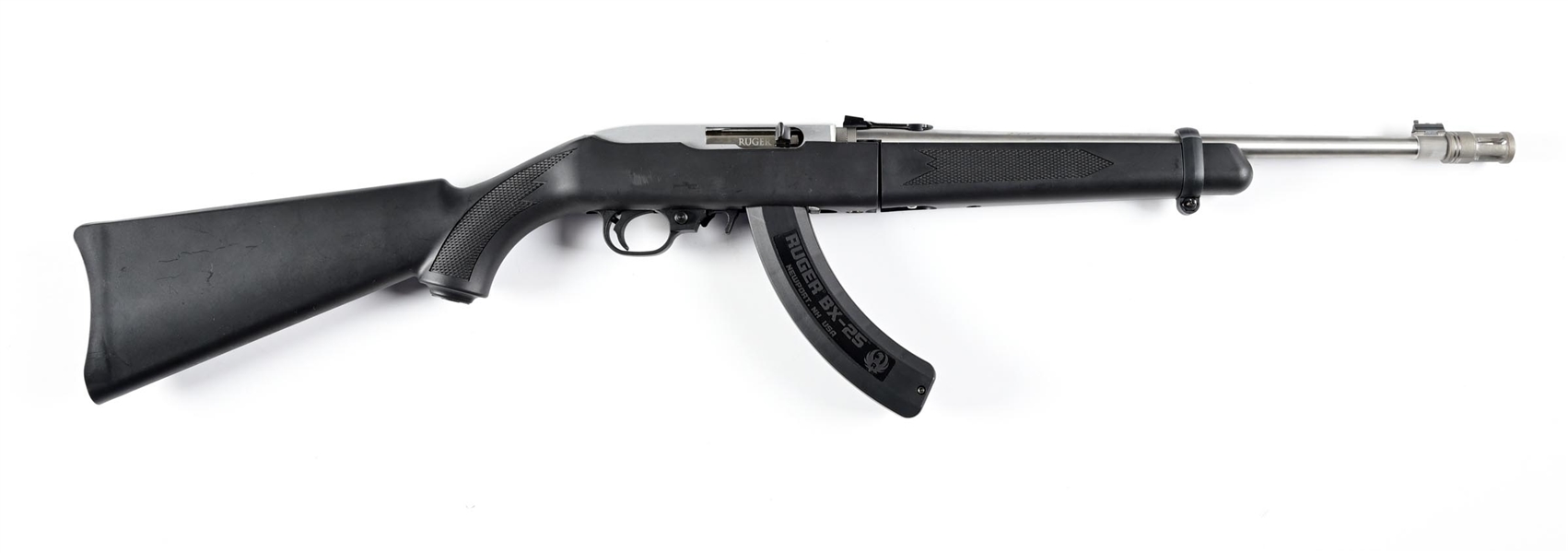 (M) TAKEDOWN RUGER 10//22 SEMI AUTOMATIC RIFLE.