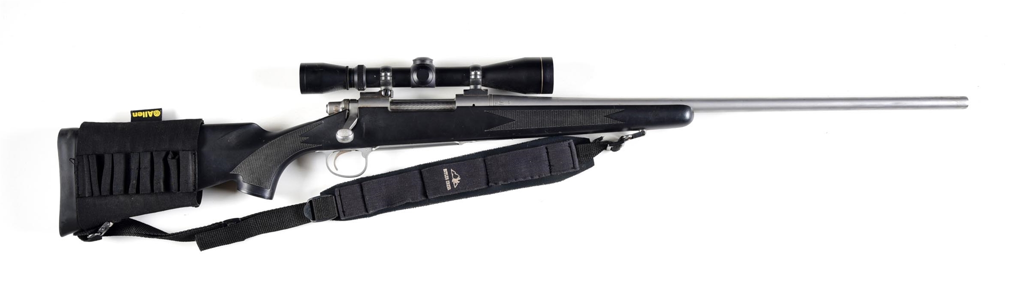 (M) STAINLESS REMINGTON MODEL 700 BOLT ACTION RIFLE IN .338 WIN MAG.