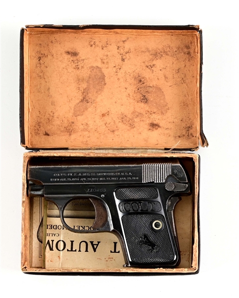 (C) COLT MODEL 1908 VEST POCKET .25 ACP SEMI-AUTOMATIC PISTOL.