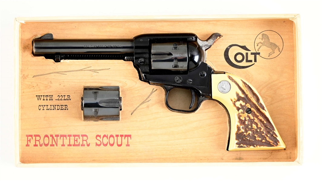 (C) COLT FRONTIER SCOUT SINGLE ACTION REVOLVER.