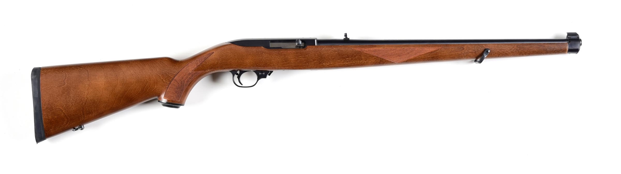 (M) RUGER 10/22 .22 LR SEMI-AUTOMATIC RIFLE WITH FULL LENGTH MANNLICHER STOCK.