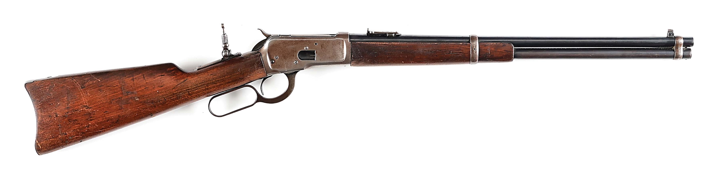 (C) WINCHESTER MODEL 1892 SADDLE RING CARBINE IN .44-40 WCF (1922).