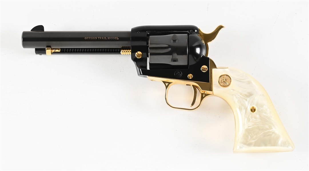 (C) COMMEMRATIVE COLT SINGLE ACTION FRONTIER SCOUT OREGON TRAIL MODEL.