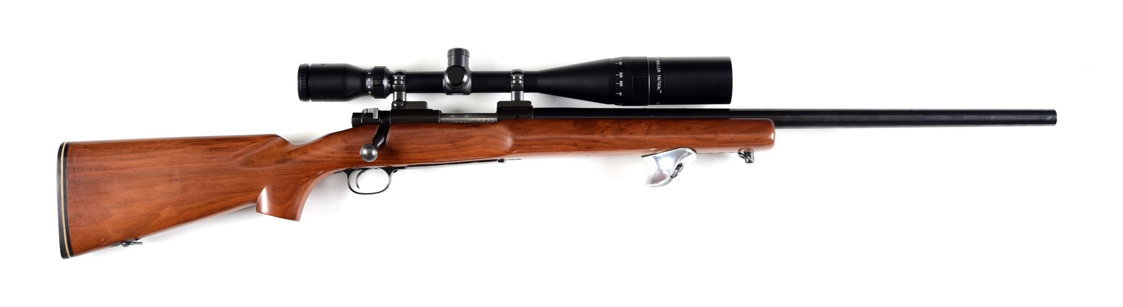 (C) POST 64 WINCHESTER MODEL 70 .308 TARGET BOLT ACTION RIFLE WITH MUELLER GLASS.