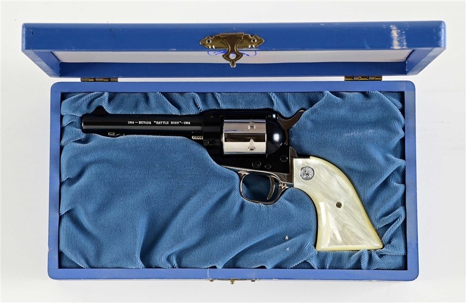 (C) COMMEMORATIVE COLT SINGLE ACTION FRONTIER SCOUT NEVADA "BATTLE BORN".