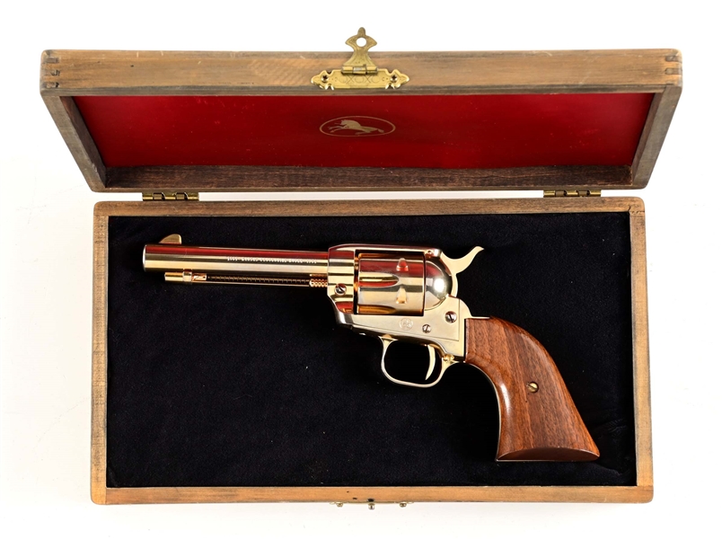 (C) COMMEMRATIVE COLT SINGLE ACTION FRONTIER SCOUT KANSAS CENTENIAL MODEL.