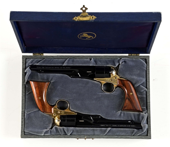 (C) LOT OF 2: CASED PAIR OF COLT 1860 CIVIL WAR CENTENNIAL SINGLE ACTION REVOLVERS.