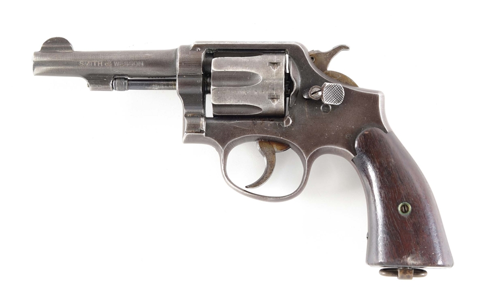 (C) SMITH & WESSON VICTORY .38 SPECIAL DOUBLE ACTION REVOLVER.