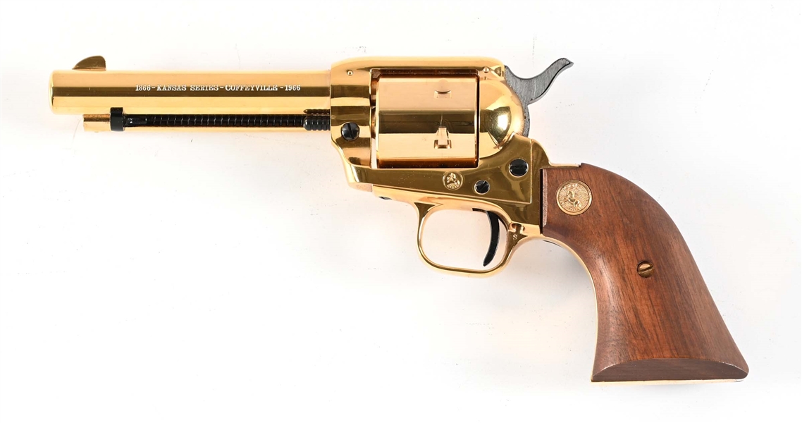 (C) COMMEMRATIVE COLT SINGLE ACTION FRONTIER SCOUT KANSAS SERIES COFFEYVILLE.