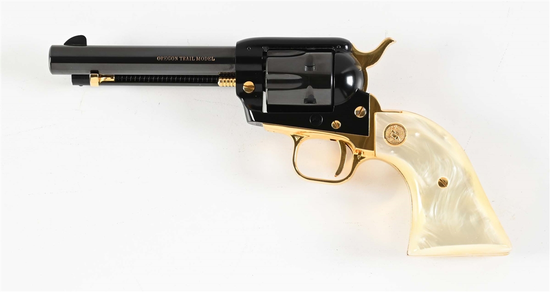 (C) COMMEMRATIVE COLT SINGLE ACTION FRONTIER SCOUT OREGON TRAIL MODEL.