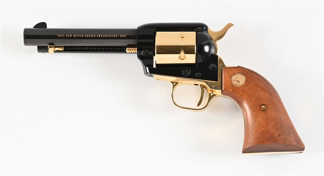 (C) COMMEMRATIVE COLT SINGLE ACTION FRONTIER SCOUT NEW MEXICO GOLDEN ANNIVERSARY EDITION.