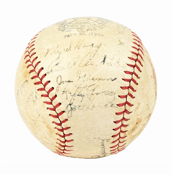 1938 NEW YORK YANKEES TEAM AUTOGRAPHED BASEBALL