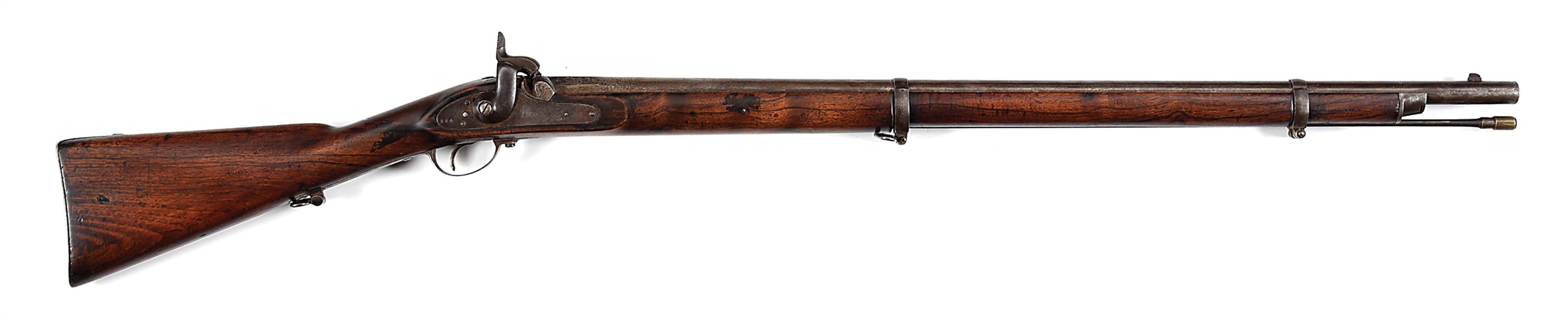 (A) SPANISH ENFIELD MODEL 1857/59 PERCUSSION RIFLED MUSKET WITH POSSIBLE CONFEDERATE TIES.