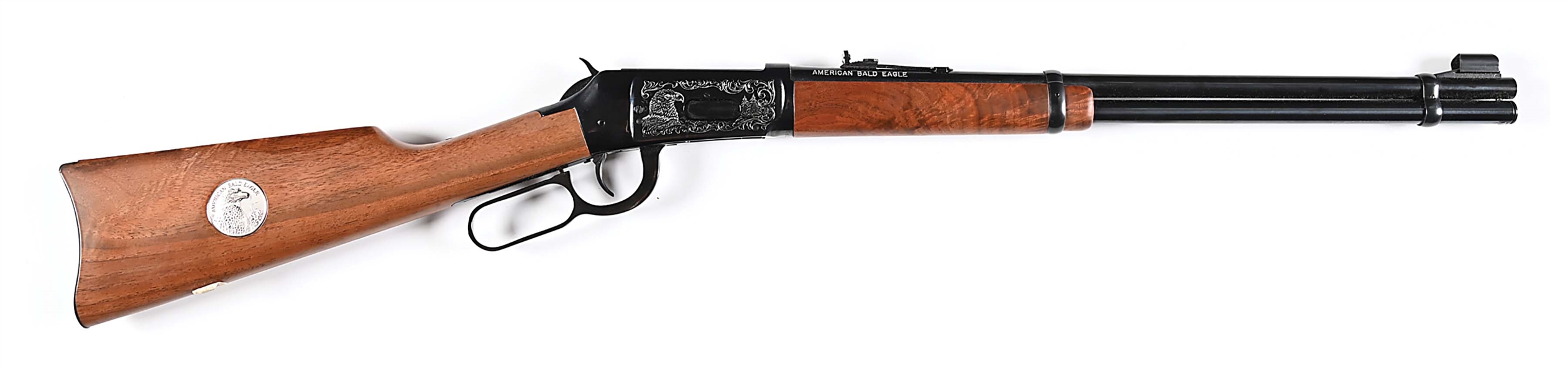 (M) BOXED AMERICAN BALD EAGLE WINCHESTER MODEL 94 XTR LEVER ACTION CARBINE IN .375 WINCHESTER.