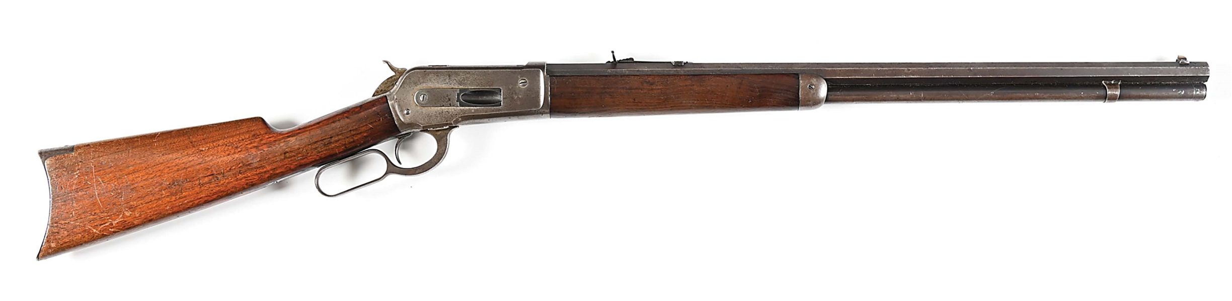 (A) WINCHESTER MODEL 1886 LEVER ACTION RIFLE (1892).