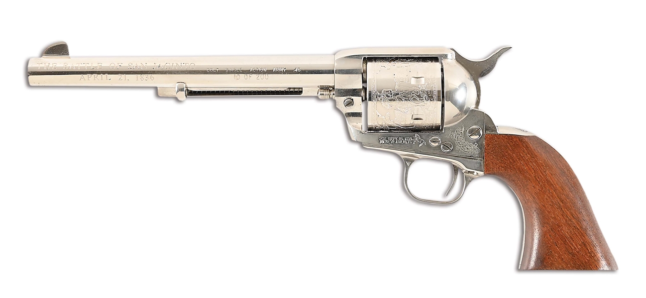 (M) COMMEMORATIVE COLT SAA "THE BATTLE OF SAN JACINTO"  NUMBER 10 OF 200.