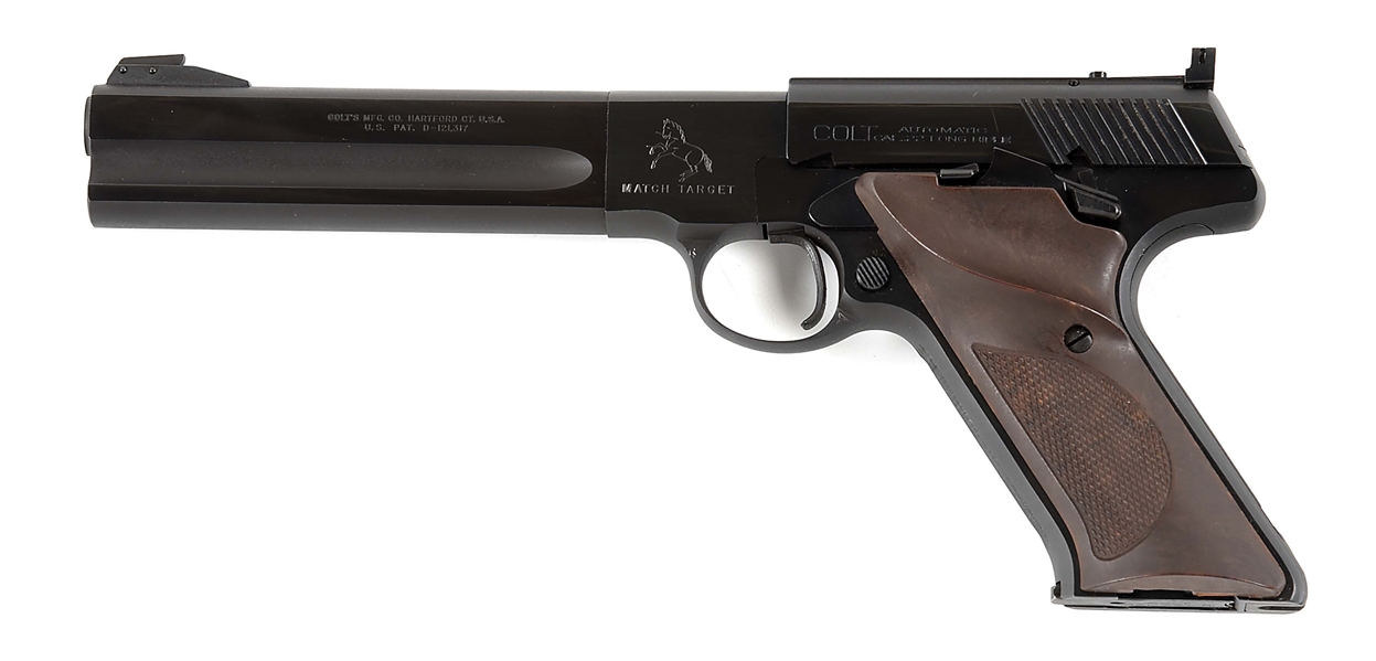 (C) BOXED COLT WOODSMAN 2ND SERIES MATCH TARGET SEMI AUTOMATIC PISTOL.