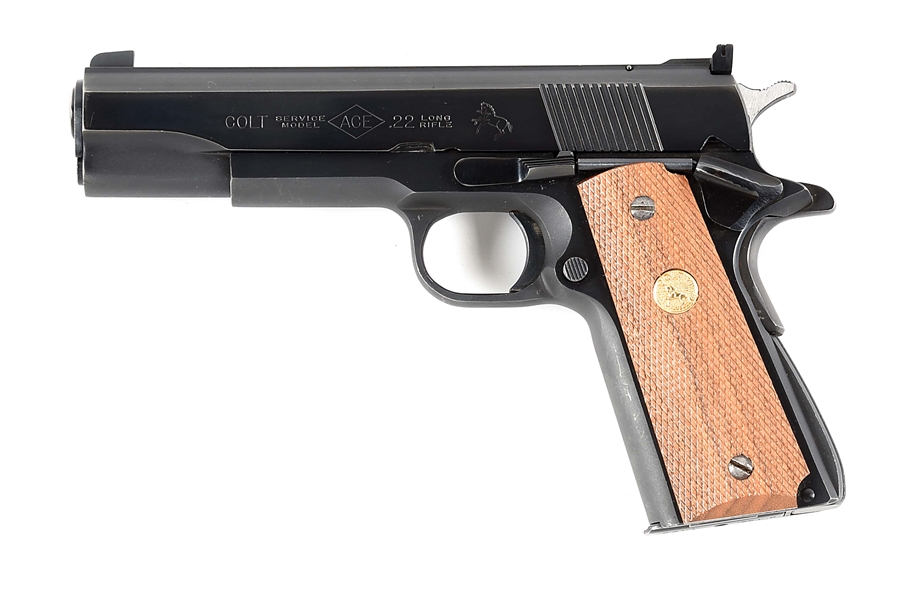 (M) POST WAR COLT ACE SERVICE MODEL 1911 SEMI AUTOMATIC PISTOL.