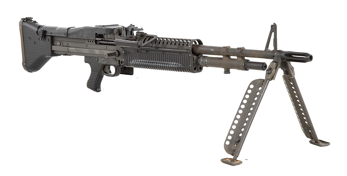 (N) OUTSTANDING RIA MANUFACTURED M-60 MACHINE GUN WITH SPARES AND ACCESSORIES (FULLY TRANSFERABLE).