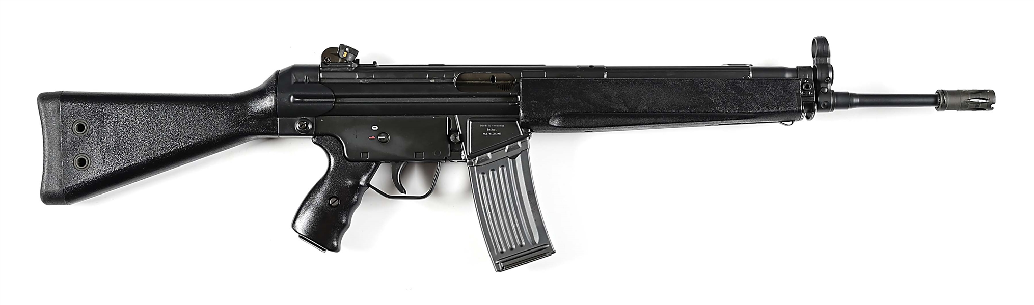 (M)PRE-BAN  HECKLER & KOCH HK93 SEMI AUTOMATIC RIFLE IN .223 REMINGTON.