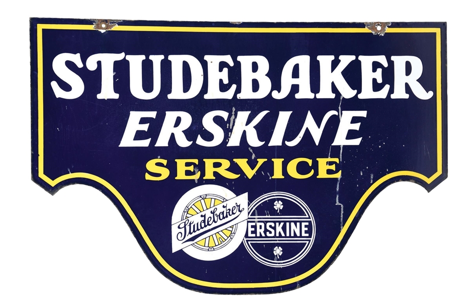 PORCELAIN STUDEBAKER ERSKINE SERVICE SIGN. 